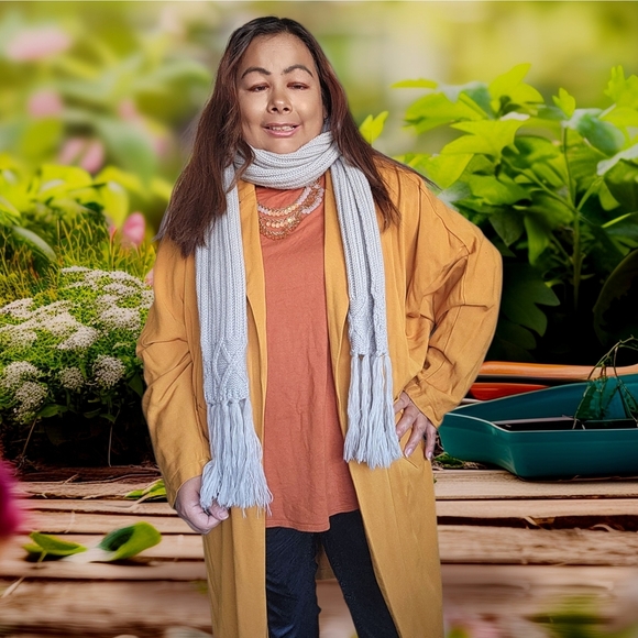 BigStup Womens Chic Cream Scarf - Picture 5 of 10